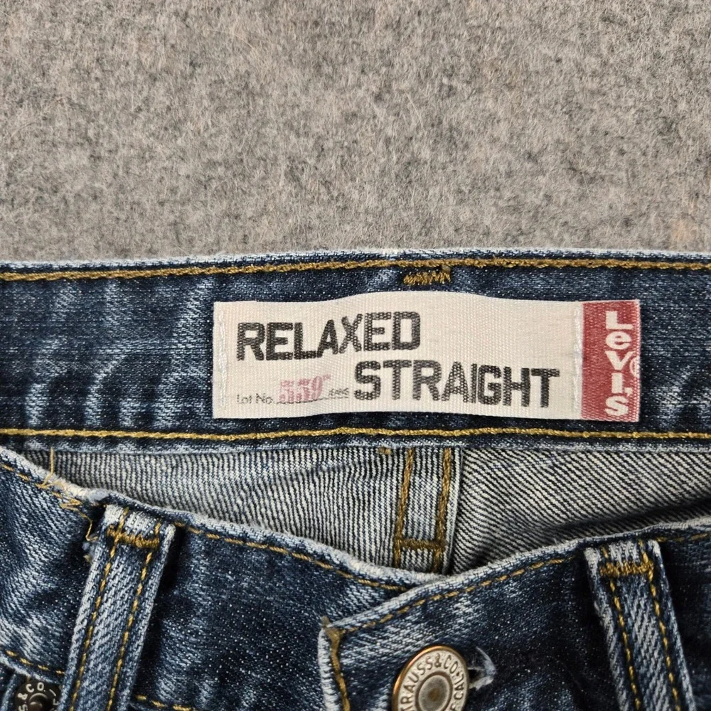 Levi 559 Relaxed Straight Jeans Mens 32x34 Blue Denim Vintage Y2K Skater 90s